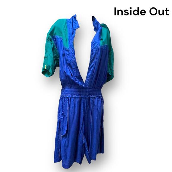 Vintage C.A. Sport Color Block Western Style Romper with Fringe Size Large - NWT - Picture 8 of 16